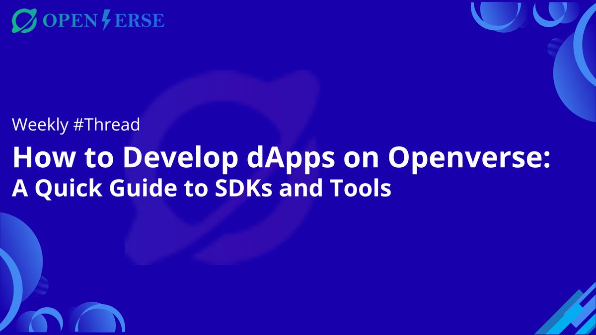 KhumairaaA74279's tweet image. Build dApps faster with Openverse!
Dive into my quick guide on SDKs &amp;amp; tools in one powerful ecosystem. @OpenverseGlobal 

Perfect for devs eager to level up on Layer-0, high-speed infrastructure.
📰 Read now:
 medium.com/@denisukriyadi…
#Web3 #Openverse #BlockchainDevelopers