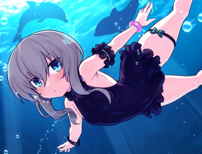 夏らしいものを描こうということで水着ハイジさん 