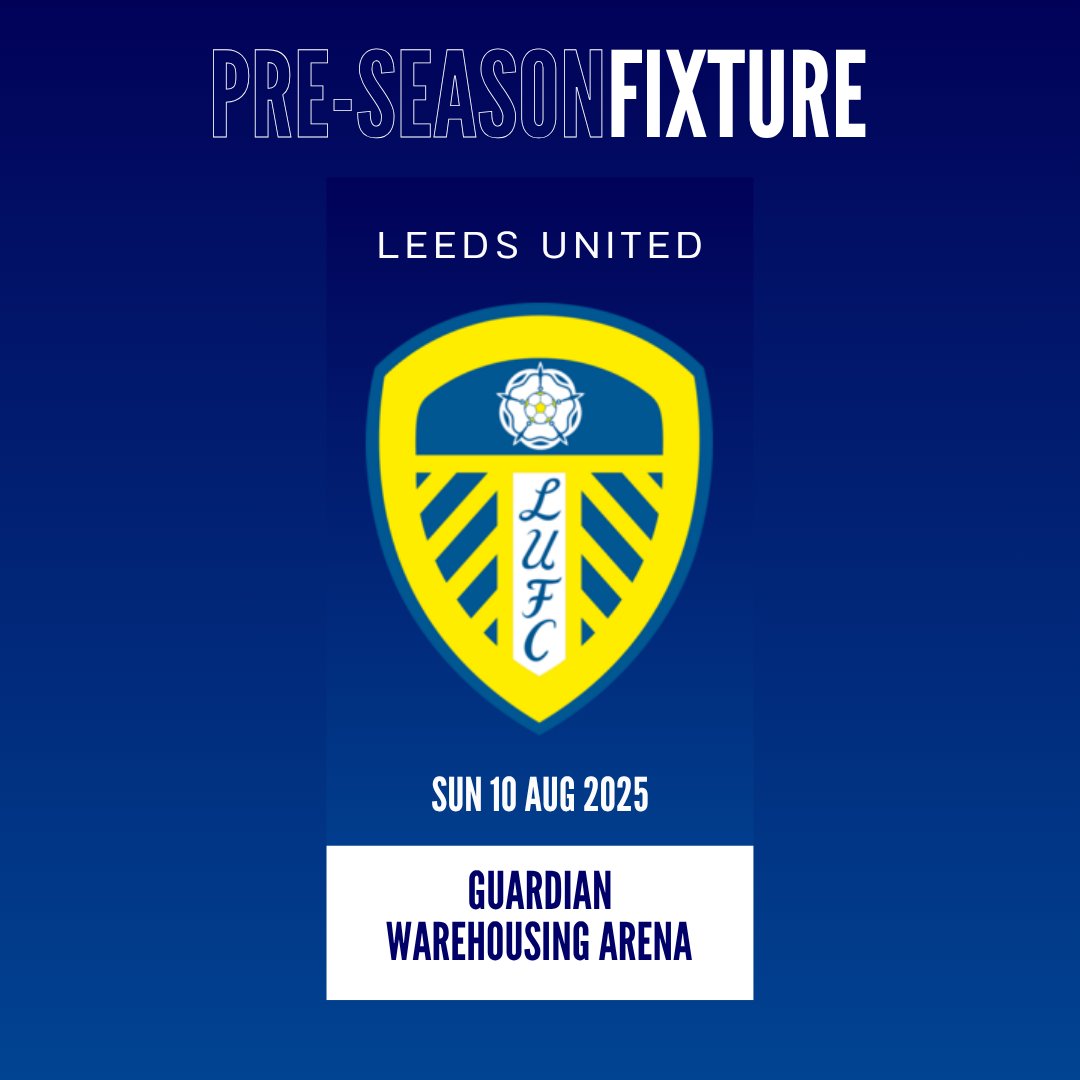 Last preseason friendly tomorrow! ⚽ 📍 Guardian Warehousing Arena 🆚 Leeds  United ⏰ KO 2pm (Gates 1:15pm) 💷 £6 Adults / £3 U16s / ST holders FREE  Season tickets still available –, image size:1080x1080