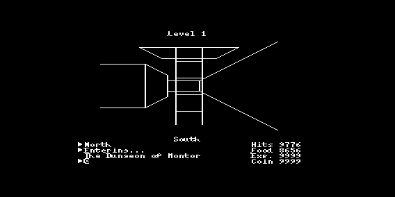 aleksieeben's tweet photo. VIC 20 Ultima I (wip) #vic20 #ultima #portedgames #retrogaming #mos6502 #8bit Town, dungeon https://t.co/ETIanNBkKb