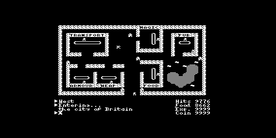 aleksieeben's tweet photo. VIC 20 Ultima I (wip) #vic20 #ultima #portedgames #retrogaming #mos6502 #8bit Town, dungeon https://t.co/ETIanNBkKb