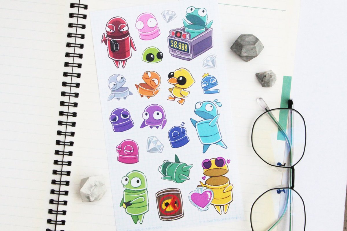 REPO sticker sheet! It is now available in the online sh0p. Link in my profile. But also will be available at AMG in 2 weeks time. (omg it is only 2 weeks away) I love this game but I don't have a chance to play it enough lol