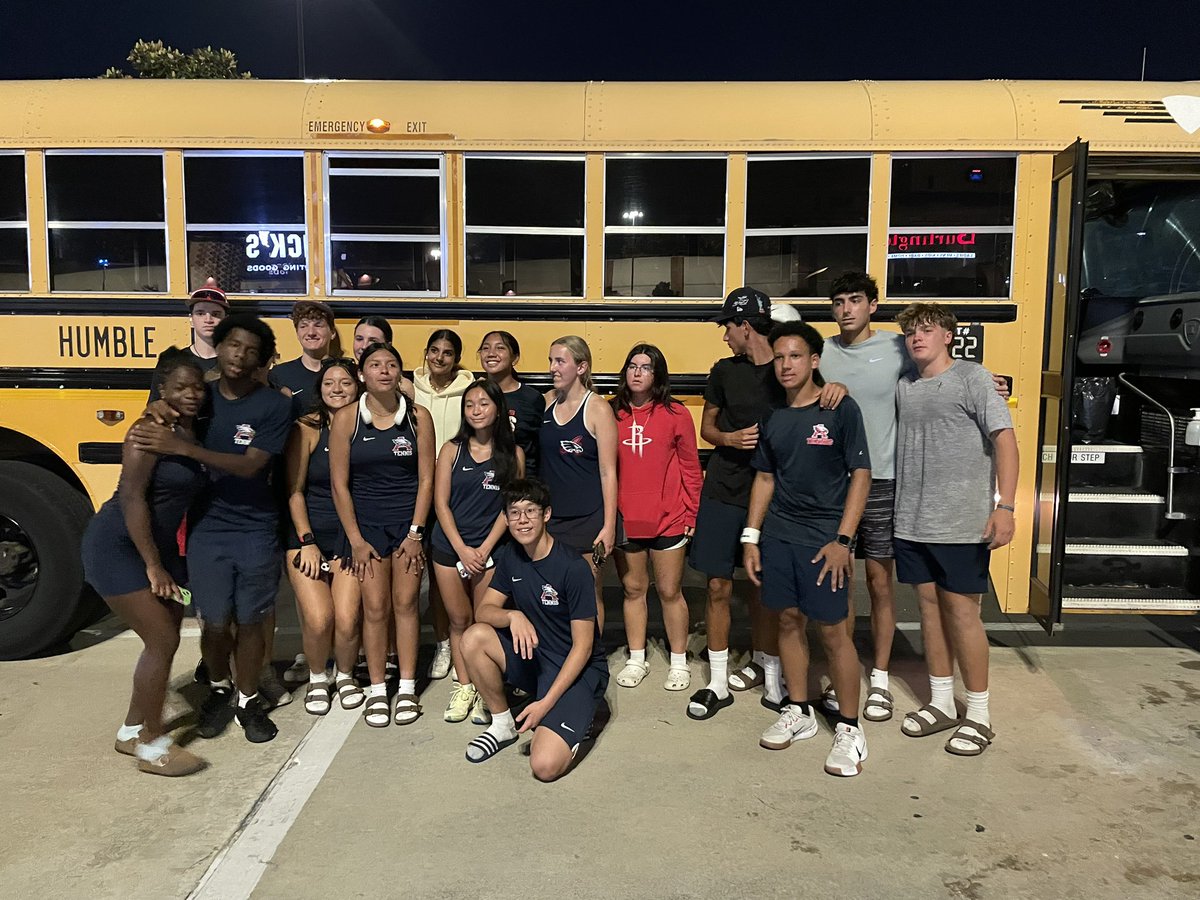 Congratulations to the Varsity Tennis team on their 1st win against Pasadena Dobie H.S.  Lots of new faces/players stepped up to secure victory. The 🦅 travel this Tuesday against Spring Woods H.S. Let’s go AHS EAGLES!!!
<a href="/HumbleISD_Ath/">Humble ISD Athletics</a> <a href="/HumbleISD_AHS/">The Atascocita HS</a> <a href="/AHSASBC/">AHSAllSportsBooster</a>