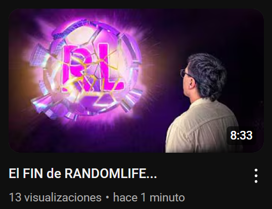Acabo de subir un video muy especial, uno que llevo mucho tiempo buscando la forma de hacer, si llevais tiempo "disfrutando" de mi contenido, este video será especial para vosotros, creo, no se, id a verlo 🙄😉

NUEVA ERA SEÑORES 😭