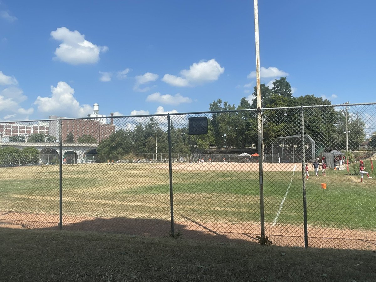 Great ball park by the river in #Peterborough. Good luck, Whitby Canadians. #Eastcitybowl #EOBA