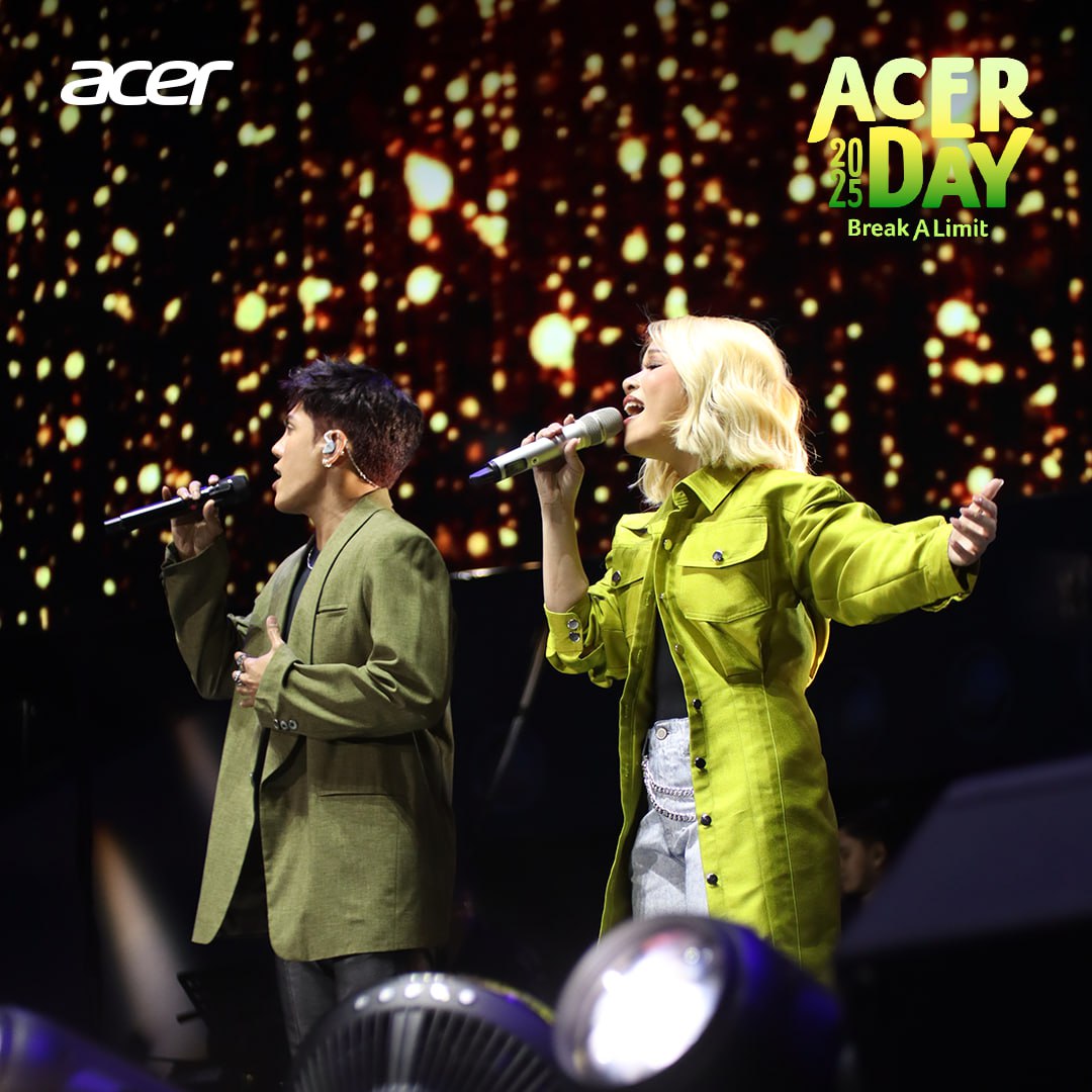 Acer Philippines (@acerphils) on Twitter photo PERFORMANCE SO GOOD, THEY JUST HAD TO GO HIGHER! ⭐️
Mowm <a href="/Klarissedguzman/">Klarisse De Guzman</a> and <a href="/stellajero_/">Stell Ajero</a> served vocals beyond limits in A Million Dreams special for us!
#AcerDay2025 #AcerBreakALimit PERFORMANCE SO GOOD, THEY JUST HAD TO GO HIGHER! ⭐️
Mowm <a href="/Klarissedguzman/">Klarisse De Guzman</a> and <a href="/stellajero_/">Stell Ajero</a> served vocals beyond limits in A Million Dreams special for us!
#AcerDay2025 #AcerBreakALimit