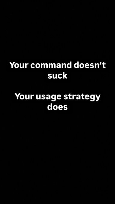 In the words of <a href="/Pthorsen11/">Praise Thorsen</a> , your command does not suck, your strategy does. Therefore taking a look on how the arsenal plays and how it’s used could be a game changing solution.