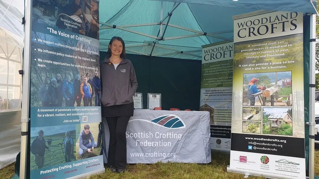 Good day at the Sunart Show today with Celia from <a href="/ScotCroftingFed/">Scottish Crofting Federation</a> - a lengthened 'to do' list now, following some very interesting conversations with would-be woodland crofters (and others.....)