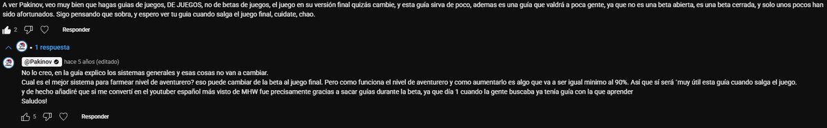 Os cuento una anécdota de mi canal que siempre me ha hecho mucha gracia 😂relacionada con Genshin Impact.
Cuando jugué la segunda beta (antes de la salida del juego), hice una Guía para Principiantes. Hoy día es mi segundo vídeo más visto, con 800k visitas.
Siempre recordaré un