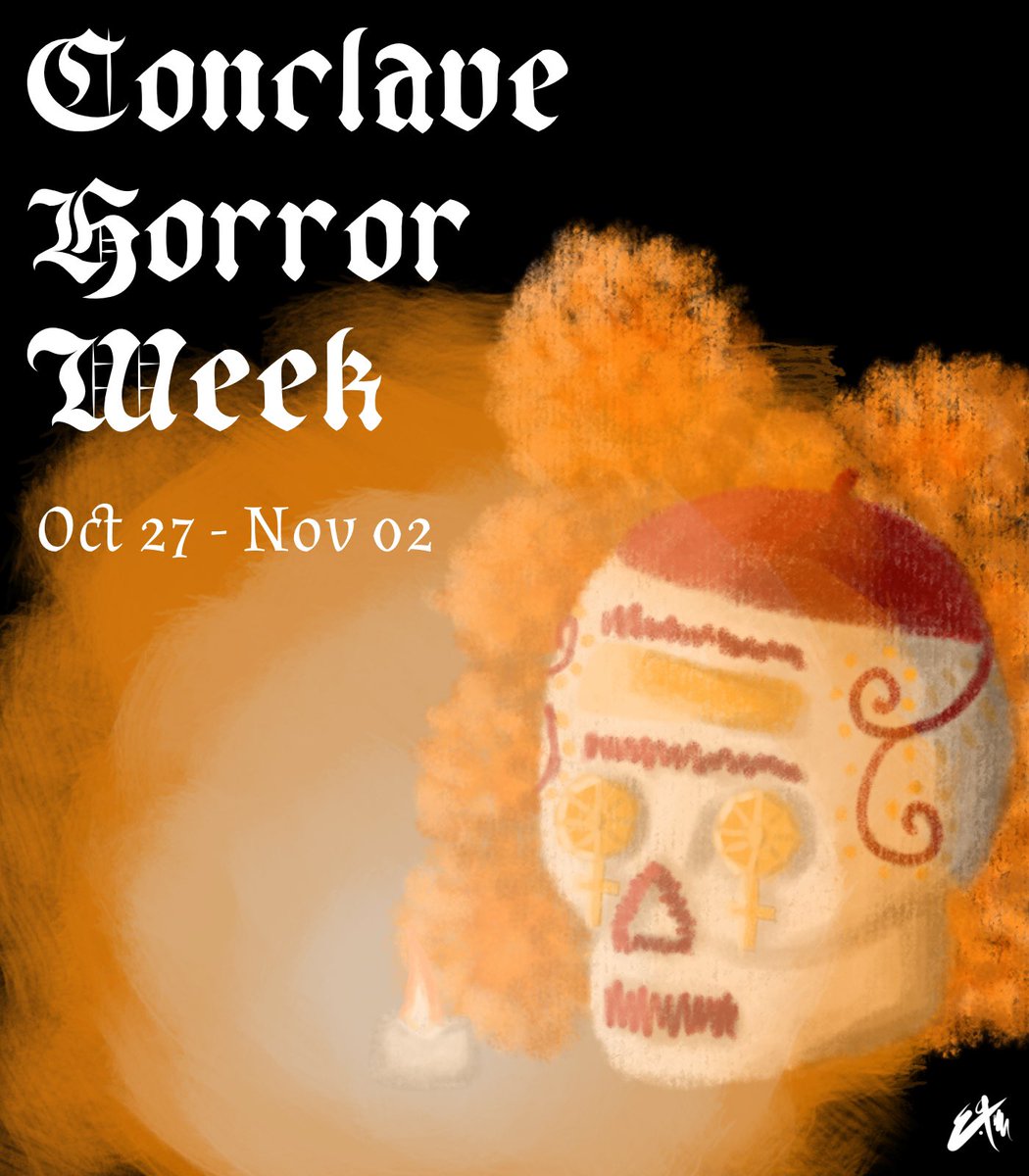 Sagitarizzie's tweet photo. 👀👀👀 #ConclaveHorrorWeek @conclaveevents https://t.co/DI7InxYJmL