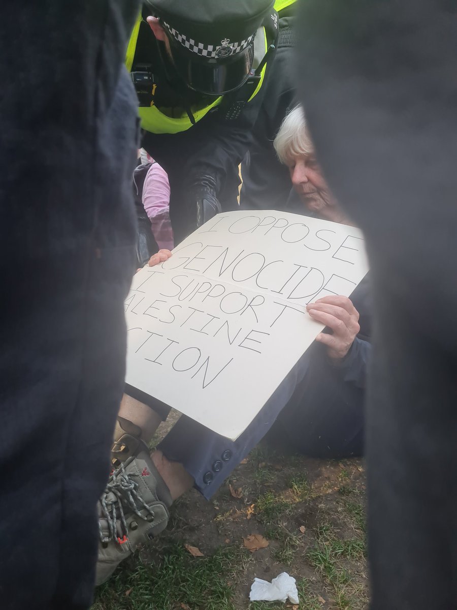 This lady was carried away a few moments go. Terrorism in the UK, folks.