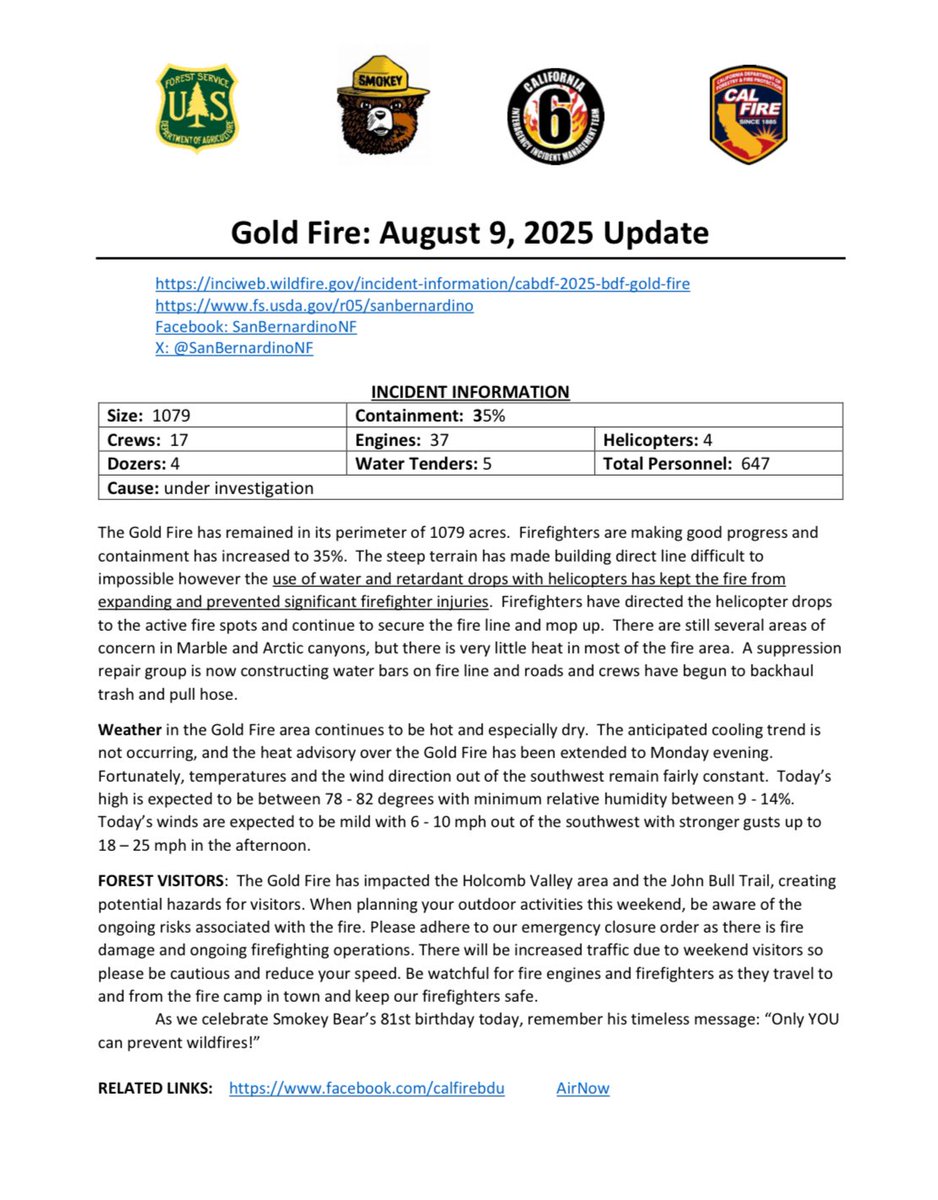 San Bernardino National Forest tweet media
