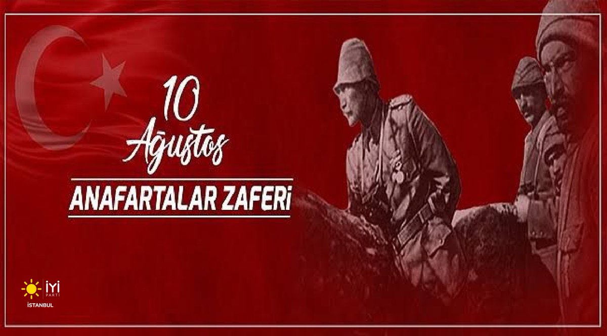 🇹🇷”Ben size taarruzu değil, ölmeyi emrediyorum” 
Gazi Mustafa Kemal ATATÜRK
110 yıl önce, Çanakkale'de kazanılan Birinci Anafartalar Zaferini ve tüm şehitlerimizi  saygı, rahmetle anıyoruz.   
#ÇanakkaleZaferi