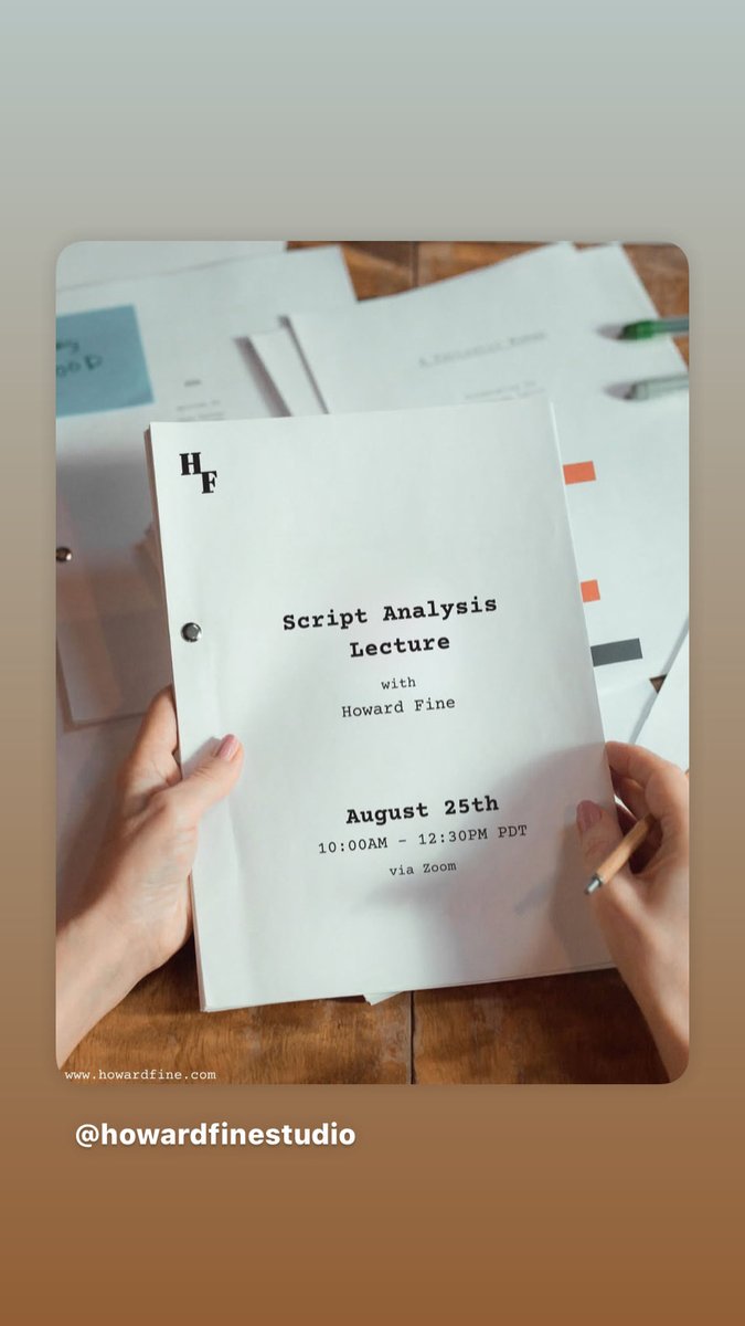 HowardLFine's tweet image. #actingclass