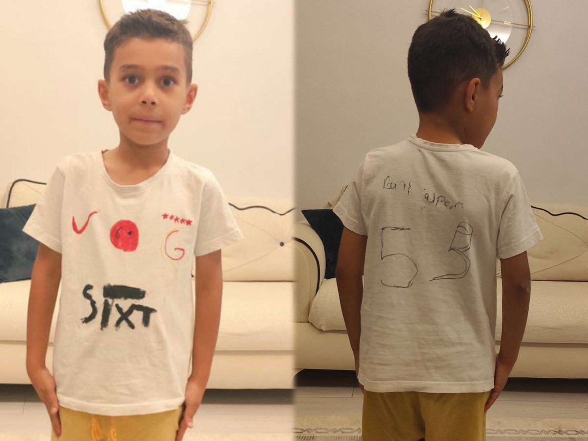 Evde kendi Barış Alper Yılmaz formasını yapan minik bir taraftar 🥰