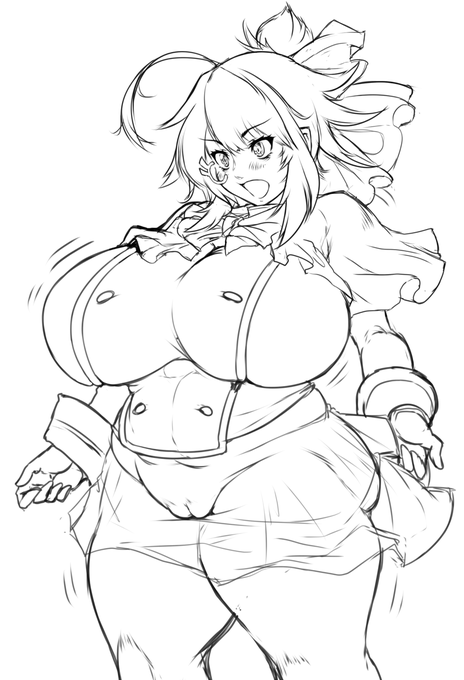 今日のらくがきシリーズ。86日目。知り合いの後輩系褐色V九重九十九さん。https://t.co/sFVIEzwmv2
おまけでラフの過程とかのせてみたりヾ(:3ノシヾ)ノシ" 