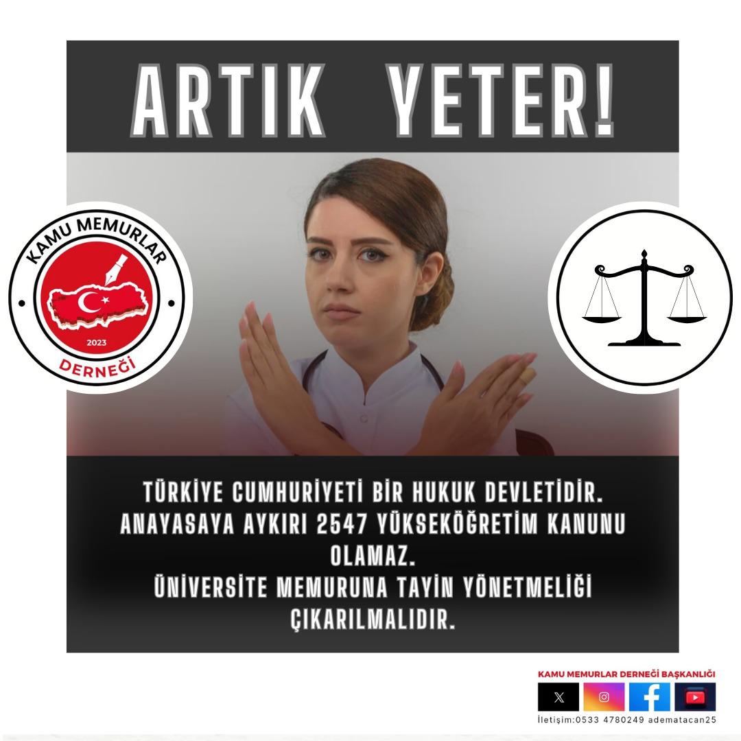 MehmetOktay0723's tweet photo. Sözde Üniversiteler Akademisyenler İdari Personel ve öğrenciler ile Bir Bütündür Fakat Uygulamada malasef Üniversite Memurları Başta Tayin Hakkı olmak üzere Yüksek Öğretim Tazminatı Dahil Bir çok Haktan Mahrumdur Üniversite Memuru Üvey Evlat mıdır?
#TayinTazminatHakkımızTT https://t.co/XKWv7QNpb8