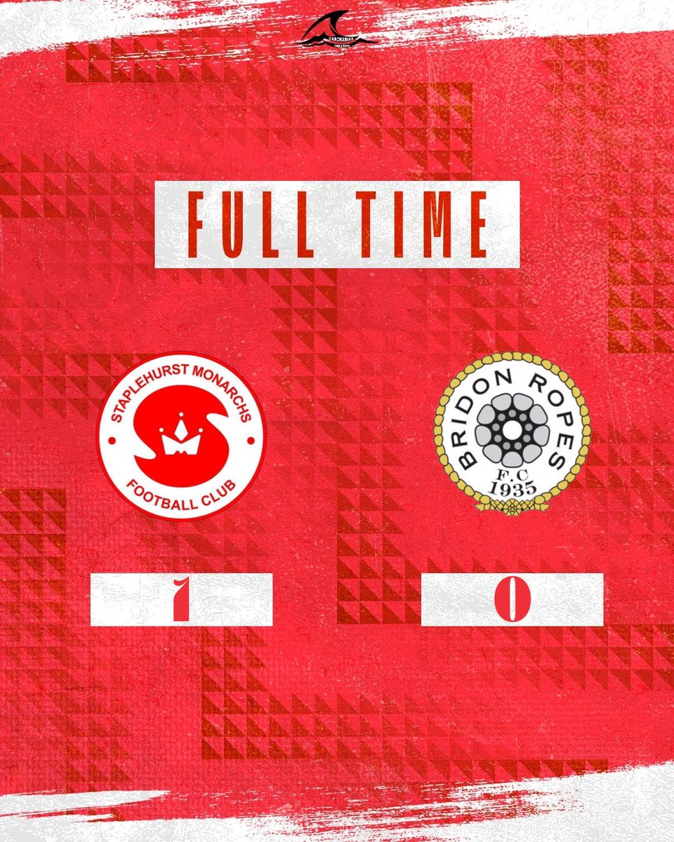 ❗️FULL TIME

The Monarchs walk out 1-0 victors vs <a href="/Bridon1935/">Bridon Ropes FC</a> 

⚽️ Bradley Webb
🏟️ attendance - 84

#upthehurst #staplehurst #matchday