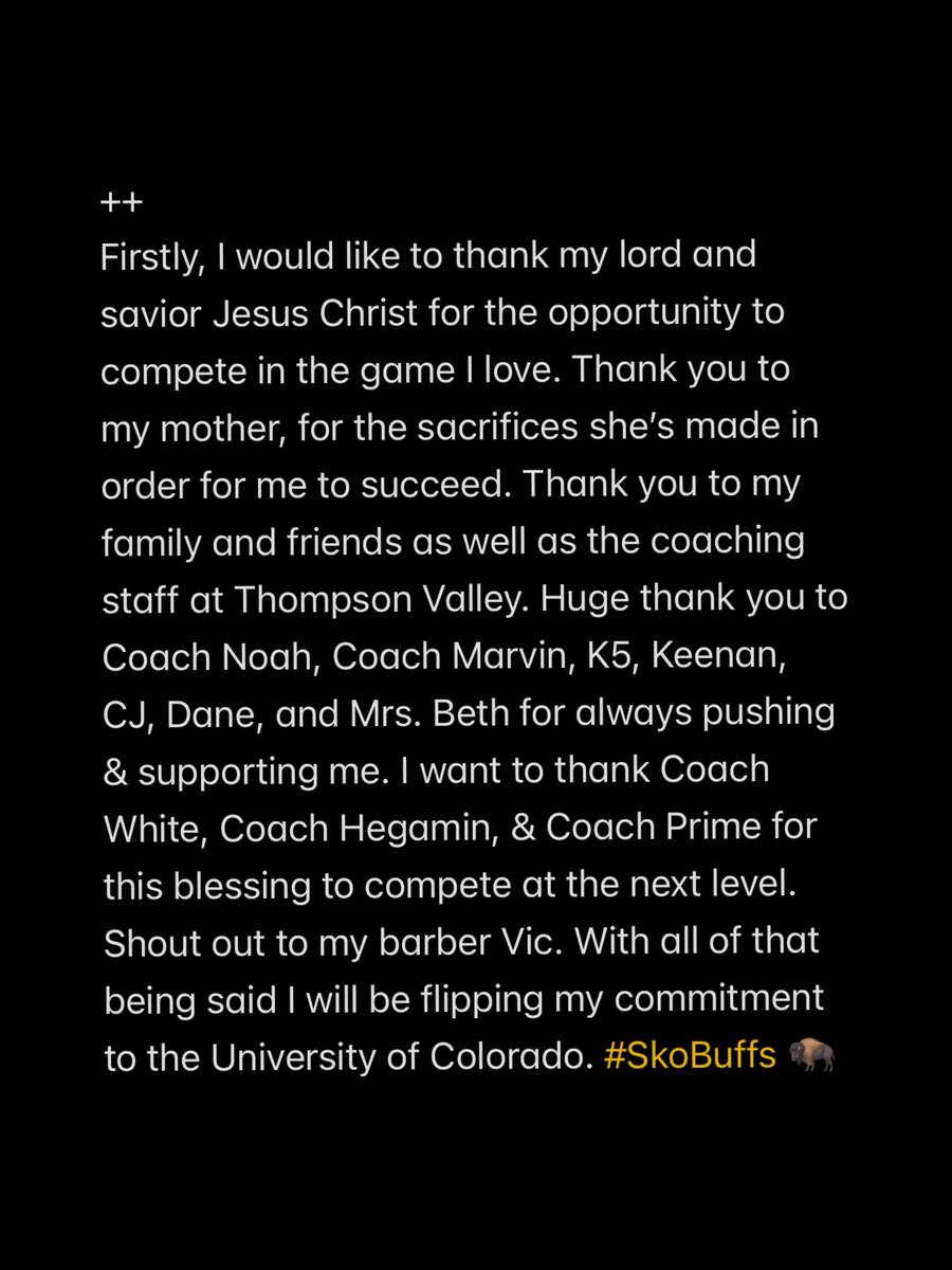 Josiah Manu (@josiahmanu24) on Twitter photo 100% Committed 🦬, All glory to god 🙌🏽🙌🏽
<a href="/Coach_Gunnar/">Gunnar White</a> <a href="/ghegamin/">George Hegamin</a> <a href="/CoachBox6/">Darrius Darden-Box</a> <a href="/DeionSanders/">COACH PRIME</a> <a href="/adamgorney/">Adam Gorney</a> <a href="/GregBiggins/">Greg Biggins</a> <a href="/ChadSimmons_/">ChadSimmons</a> <a href="/BrandonHuffman/">Brandon Huffman</a> 100% Committed 🦬, All glory to god 🙌🏽🙌🏽
<a href="/Coach_Gunnar/">Gunnar White</a> <a href="/ghegamin/">George Hegamin</a> <a href="/CoachBox6/">Darrius Darden-Box</a> <a href="/DeionSanders/">COACH PRIME</a> <a href="/adamgorney/">Adam Gorney</a> <a href="/GregBiggins/">Greg Biggins</a> <a href="/ChadSimmons_/">ChadSimmons</a> <a href="/BrandonHuffman/">Brandon Huffman</a>