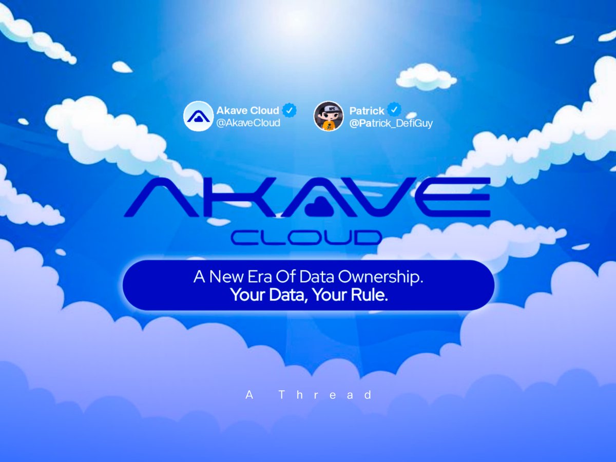 Patrick_DefiGuy's tweet image. The cloud is broken.

For over a decade, AWS, Azure &amp;amp; Google Cloud have owned your data, set the prices, and kept everything in a black box.

No proof of where your files live. No idea who’s touched them. No real control.

That about to change thanks to @AkaveCloud  🧵