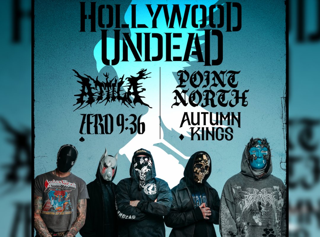 ICYMI- Tickets and VIP are now available for all the upcoming September headliner shows with support from Atilla, Zero 9:36, Point North, and Autumn Kings-

scnfdm.com/p/september-he…

#HollywoodUndead #Zero936 #Atilla #PointNorth #AutumnKings