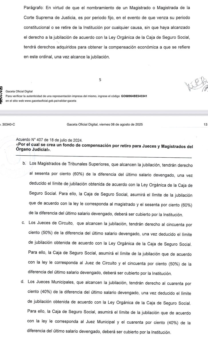 AlvaroAlvaradoC's tweet image. Más detalles de las nuevas jubilaciones especiales para Magistrados y jueces en el Órgano Judicial. Quieren ordeñar la vaca hasta sacarle sangre.