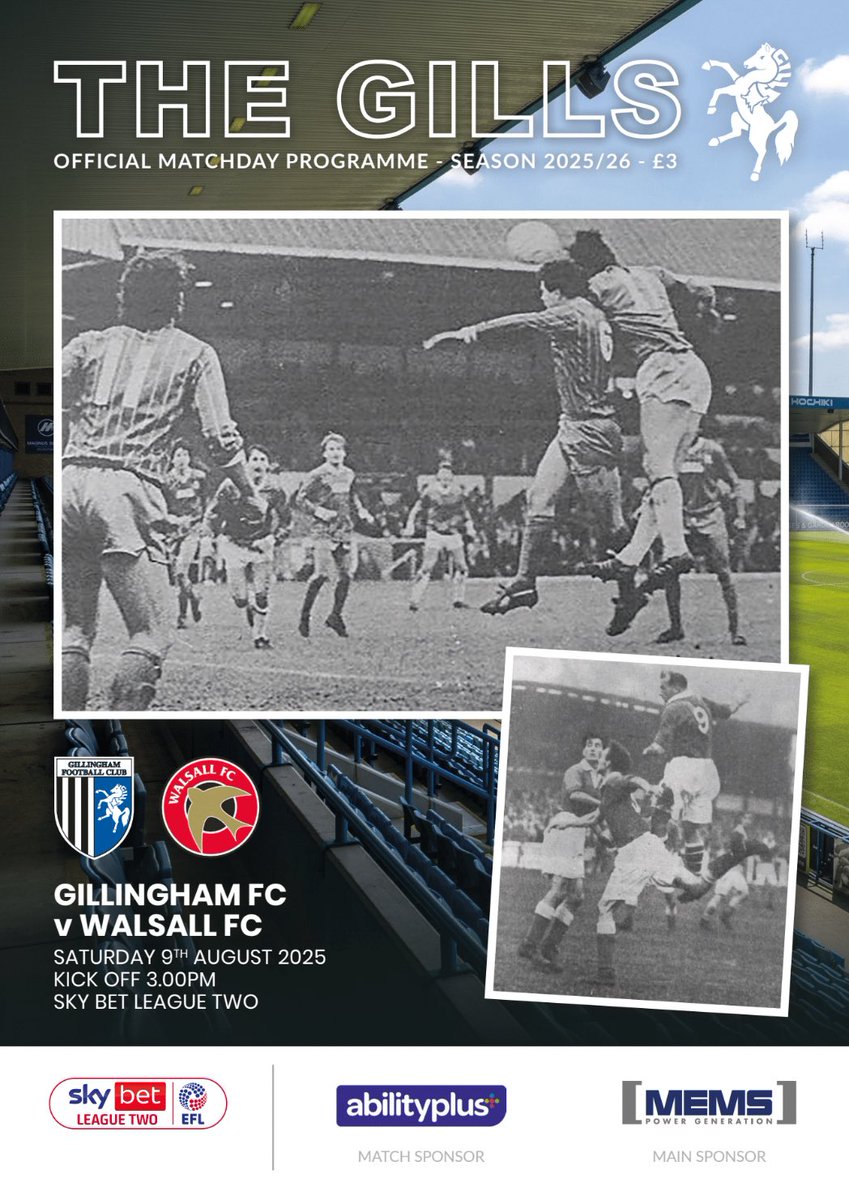 I’ve seen a few posts suggesting that some supporters were unable to buy a programme today! I was aware that the Rainham End sold out early but the Gordon Road was ok. Any feedback much appreciated. 💙 #Gills
