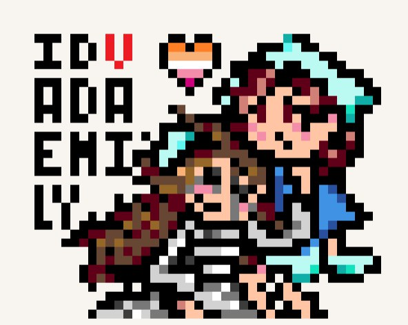 kristos523's tweet photo. I spend whole my day for making AdaEmily iiin this site and I'M HAPPY!!!! #idv #adaemily #wplace idk should i leave link for it cuz im scared that someone would spoil it q-q https://t.co/YZmprnpjZK