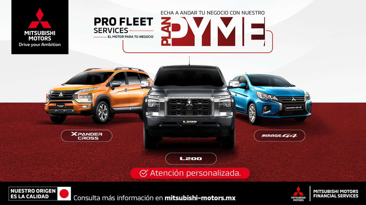 Impulsa tu negocio con #MitsubishiMotors.
