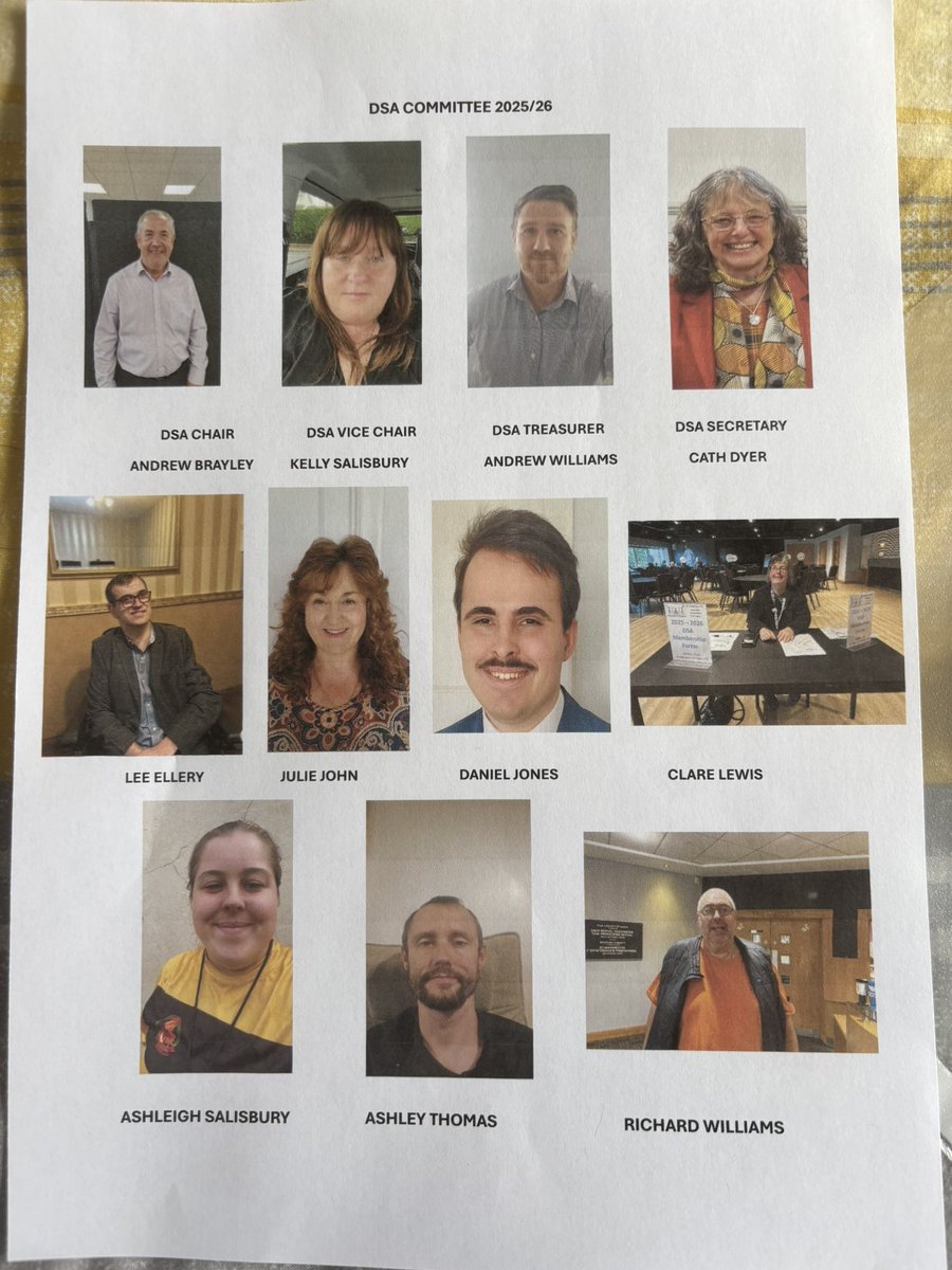 Please meet our DSA committee for the 25/26 season. X