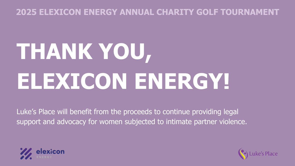 Luke's Place (@lukesplace1) on Twitter photo Only days until the Elexicon Energy Annual Charity Golf Tournament on Aug 14!
387 golfers ready to support vital causes! ⛳💜
Thanks <a href="/ElexiconEnergy/">ElexiconEnergy</a>! Only days until the Elexicon Energy Annual Charity Golf Tournament on Aug 14!
387 golfers ready to support vital causes! ⛳💜
Thanks <a href="/ElexiconEnergy/">ElexiconEnergy</a>!