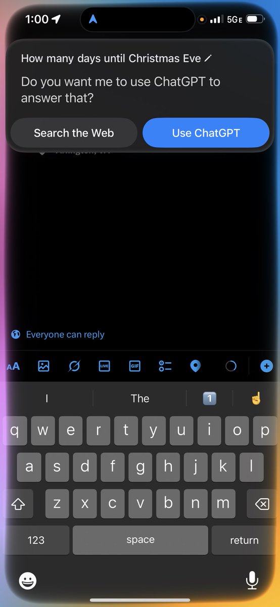 Luther Lowe (@lutherlowe) on Twitter photo I’m starting an ongoing personal thread of Siri/Apple Intelligence being embarrassingly stupid. First one: “how many days until Christmas Eve?”
Feel free to add your own. I’m starting an ongoing personal thread of Siri/Apple Intelligence being embarrassingly stupid. First one: “how many days until Christmas Eve?”
Feel free to add your own.
