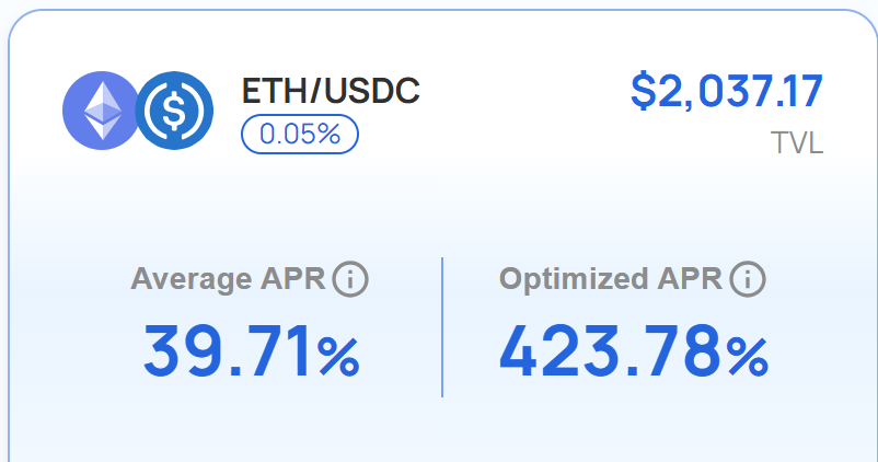 423.78% APR ~ 10x average rate ⚡⚡⚡
It's hot and real right now 🔥
👉 app.tcvault.xyz/liquidity