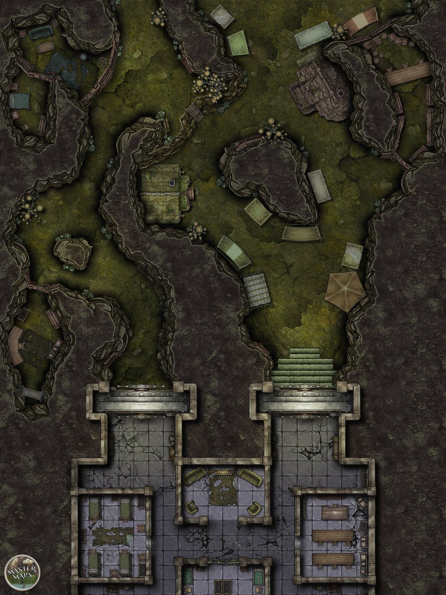master_maps's tweet image. UnderWorld Refuge - B [30x40] #dnd #dndmaps #ttrpgmaps #tabletoprpg #battlemap patreon.com/posts/underwor…
