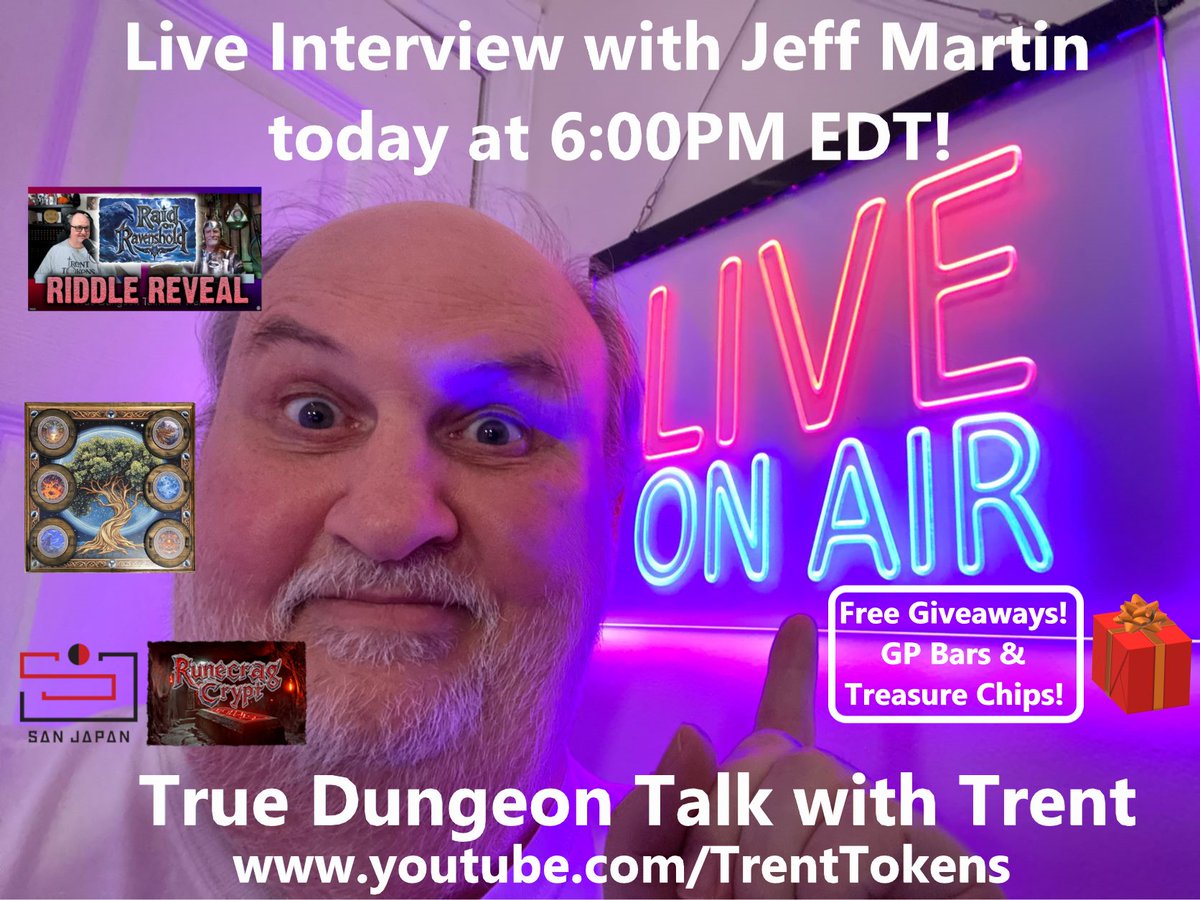 Don't miss today's LIVE episode of <a href="/truedungeon/">True Dungeon</a> Talk with Trent at youtube.com/TrentTokens - Saturday, Aug. 9th at 6:00PM EDT!

For the first time ever there will be a Riddle Reveal on YouTube. Watch live to see all of the secrets and answers to the puzzles of Raid on Ravenshold!