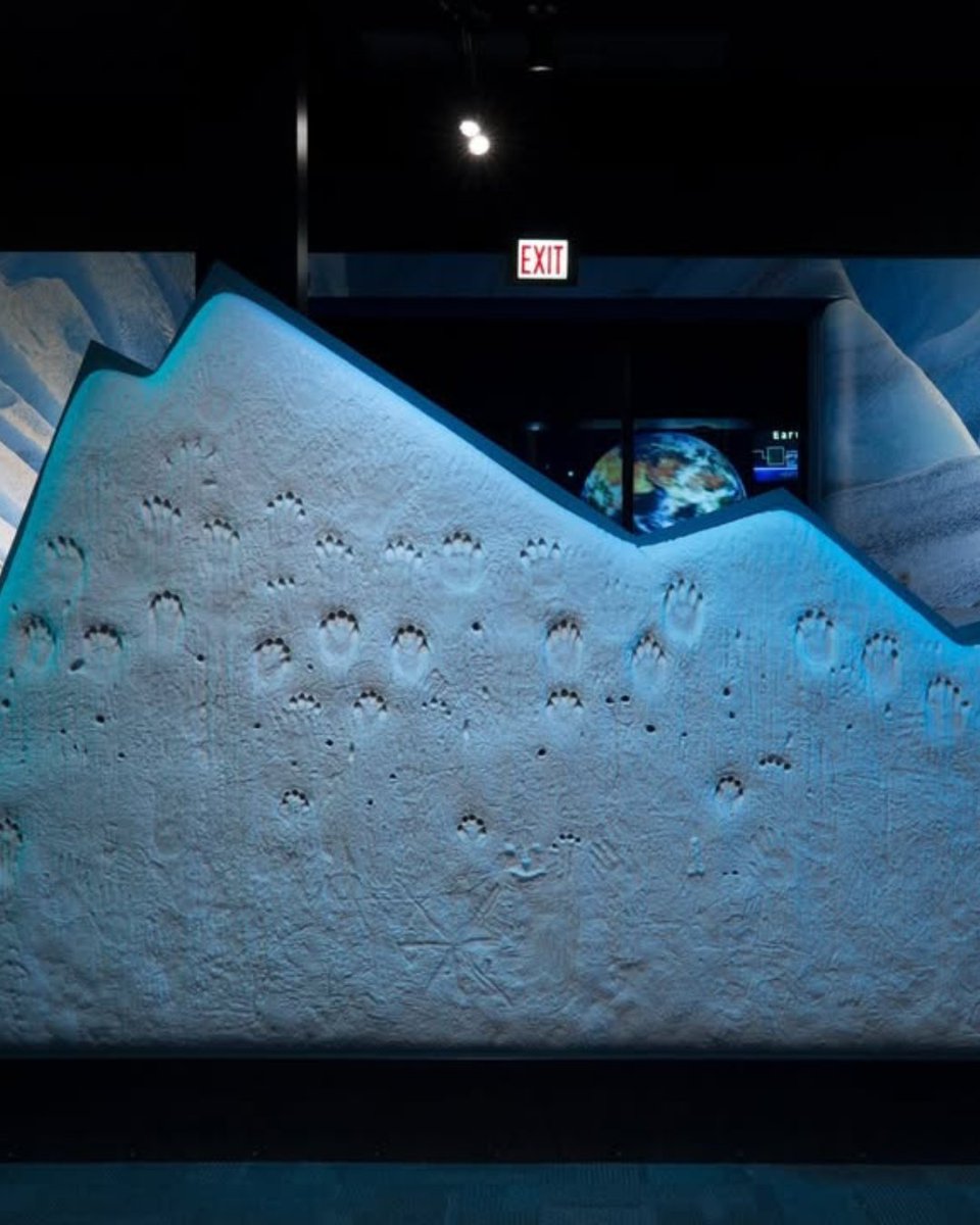 The handprints on our ice wall always seem to increase whenever the temperature rises past 80º. 🤔