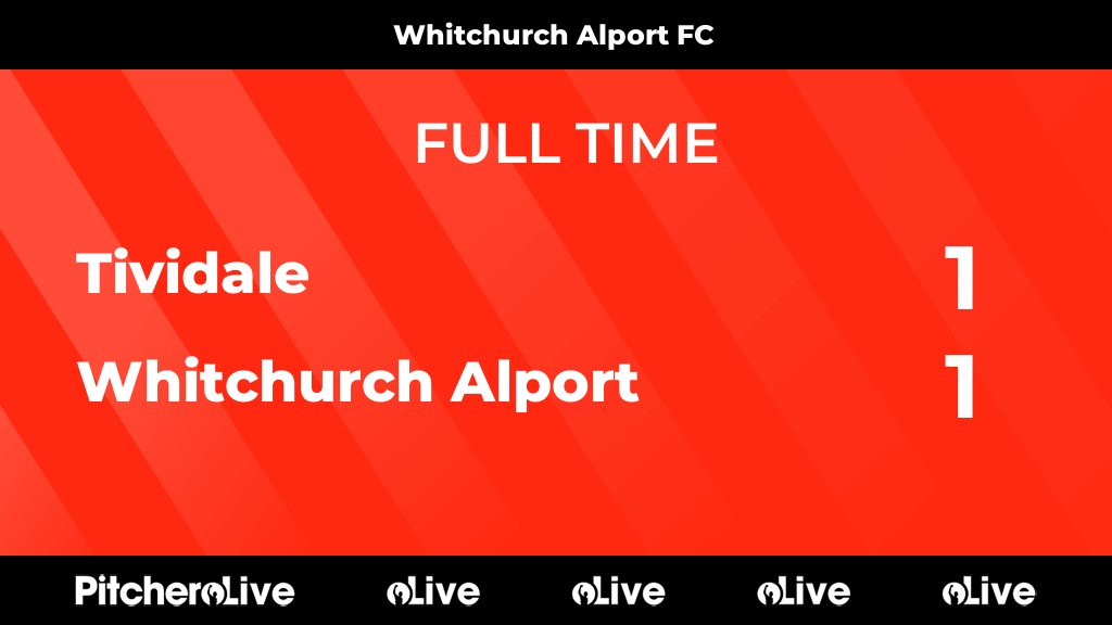 FULL TIME: Tividale 1 - 1 Whitchurch Alport #UpTheAlport
#TIVWHI #Pitchero
whitchurchalport.com/teams/212569/m…