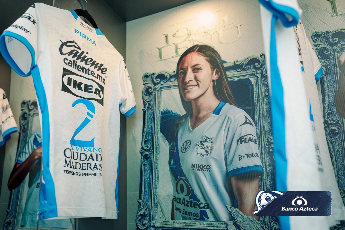 ClubPueblaFem's tweet photo. Fiu, fiu, fiu… 😍 Cuanta hermosura hay en el Estadio el día de hoy, con este jersey nos la jugamos en la cancha. 🔝

No me digan que no les avisé que si la ves te enamoras en friega 🤭

#LaFranjaNosUne🎽 https://t.co/j2aRAx1YJo