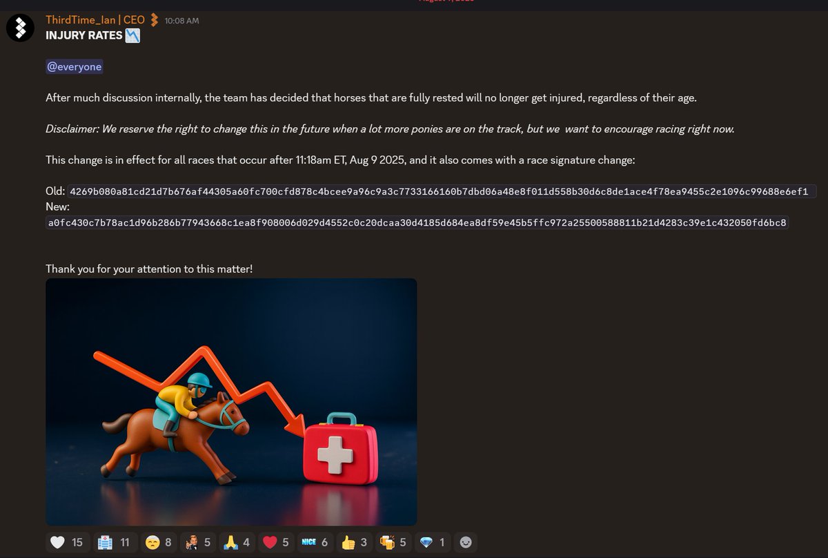 Three years hence the "massive whiff" has been corrected
🐴💼👑