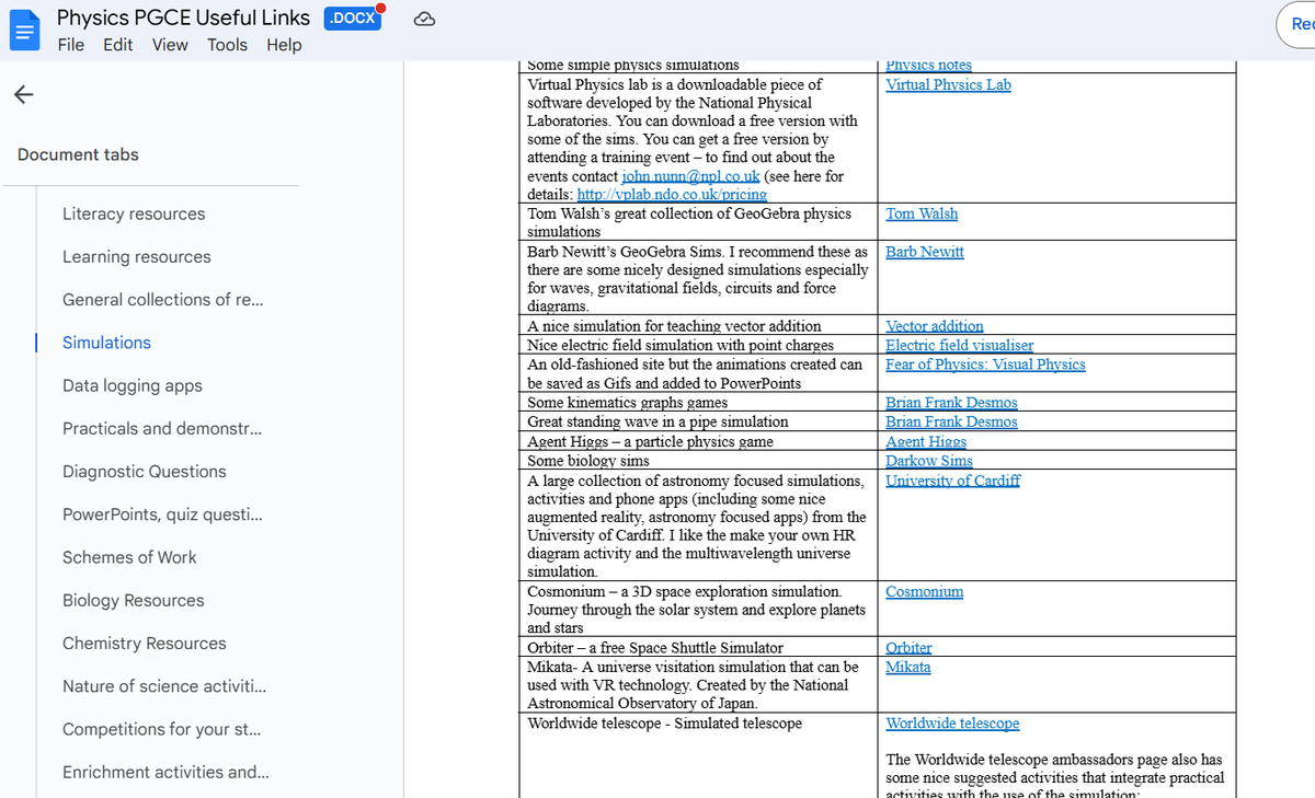 If you or anyone you know is new to teaching Physics, I highly recommend this amazing resource from Richard Brock. Links to hundreds of super useful stuff 🙂
docs.google.com/document/d/1Tr…
