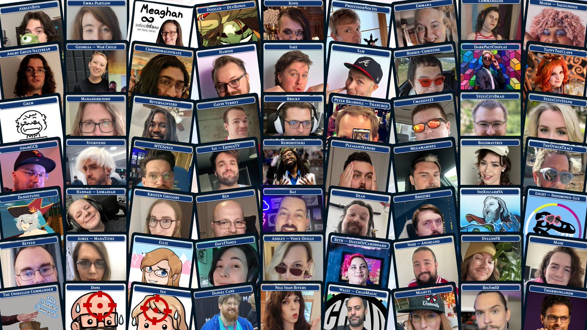 Miabyte 🎙Now posting on miabyte.bsky.social (@miabyte) on Twitter photo The guest list for the #GatheringForGood Charity Chaos Commanderthon is pretty stacked next week. It's practically a Magic creator community version of 'Guess Who?'
Who are you looking forward to seeing raise money for <a href="/WarChildUK/">War Child UK</a>? The guest list for the #GatheringForGood Charity Chaos Commanderthon is pretty stacked next week. It's practically a Magic creator community version of 'Guess Who?'
Who are you looking forward to seeing raise money for <a href="/WarChildUK/">War Child UK</a>?