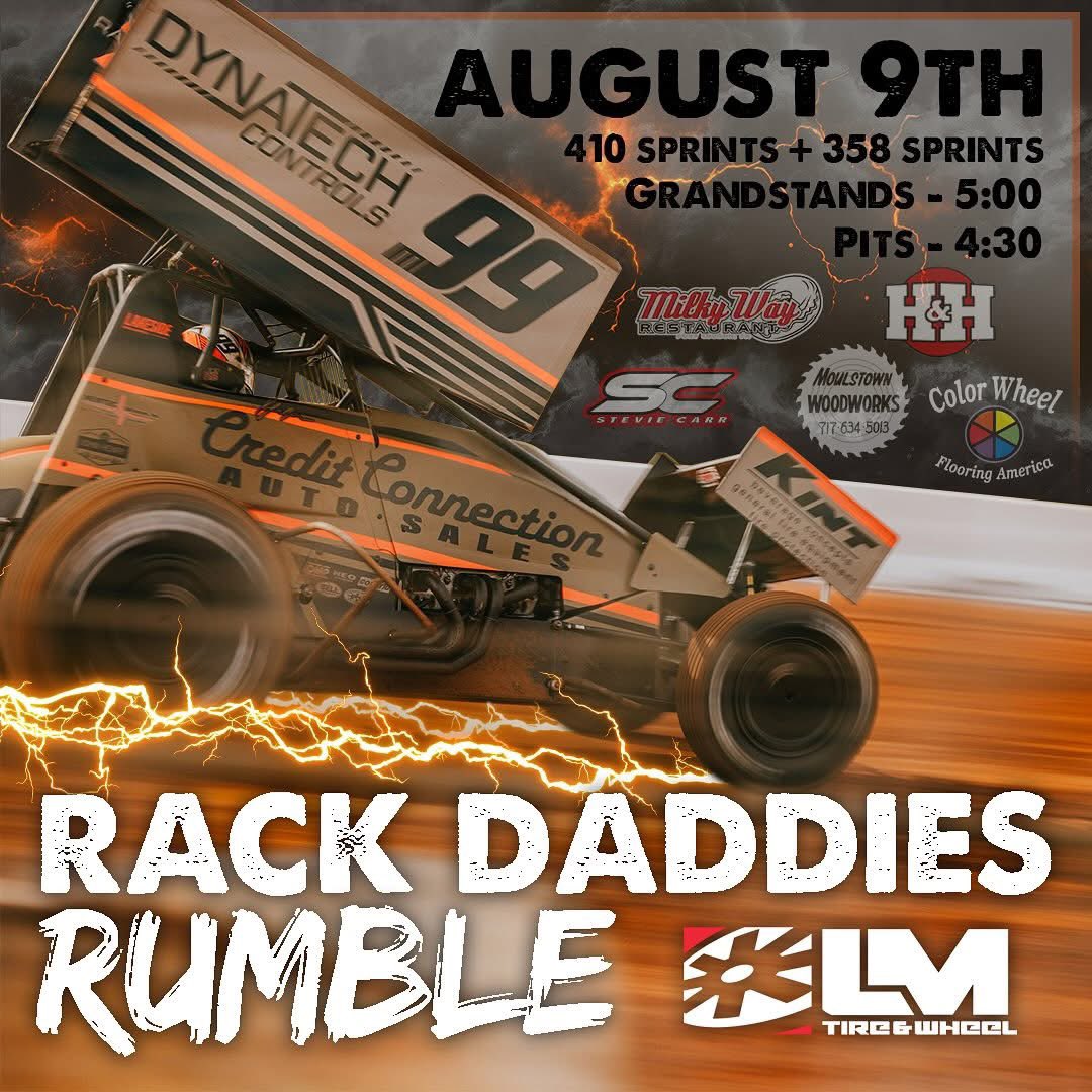 Kyle Moody (@kylemoody99m) on Twitter photo Raceday! Rack Daddies Rumble!
📍<a href="/lincolnspeedway/">Lincoln Speedway</a>
⏰ 7:00 EST
👕 Available trackside and online! Raceday! Rack Daddies Rumble!
📍<a href="/lincolnspeedway/">Lincoln Speedway</a>
⏰ 7:00 EST
👕 Available trackside and online!