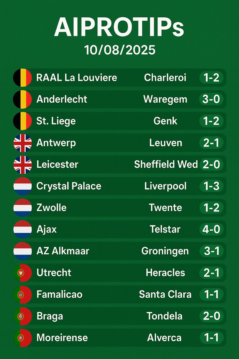 🎯 Correct Score Predictions Are In!
Bet smart, win big 💰🔥
Join us here
t.me/AIPROTIPS2027
t.me/AIPROTIPS2027