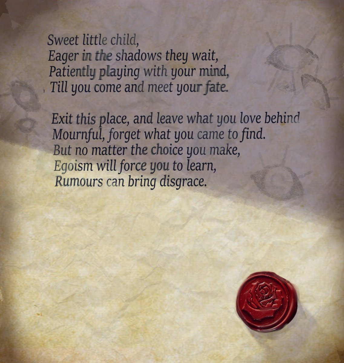 What a strange poem... 👁️

#gamedev #indiedev #indiegame #madewithunity #horrorgame #survivalhorror