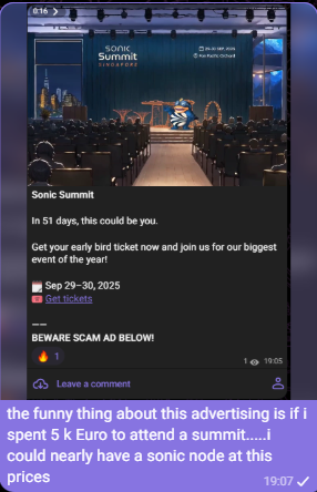SONICBEERDEDE's tweet photo. the thing is @SonicLabs - as the ticket is not that thing but the trip to singapore and hotel and stuff....i could do this - or make a $S node with that money at this $S prices 😂🍻 - cheers - i prefer the node...pay the trip - i bring the Beer and @dev_enjoys  drops tha bomb https://t.co/biSwaq9FgQ