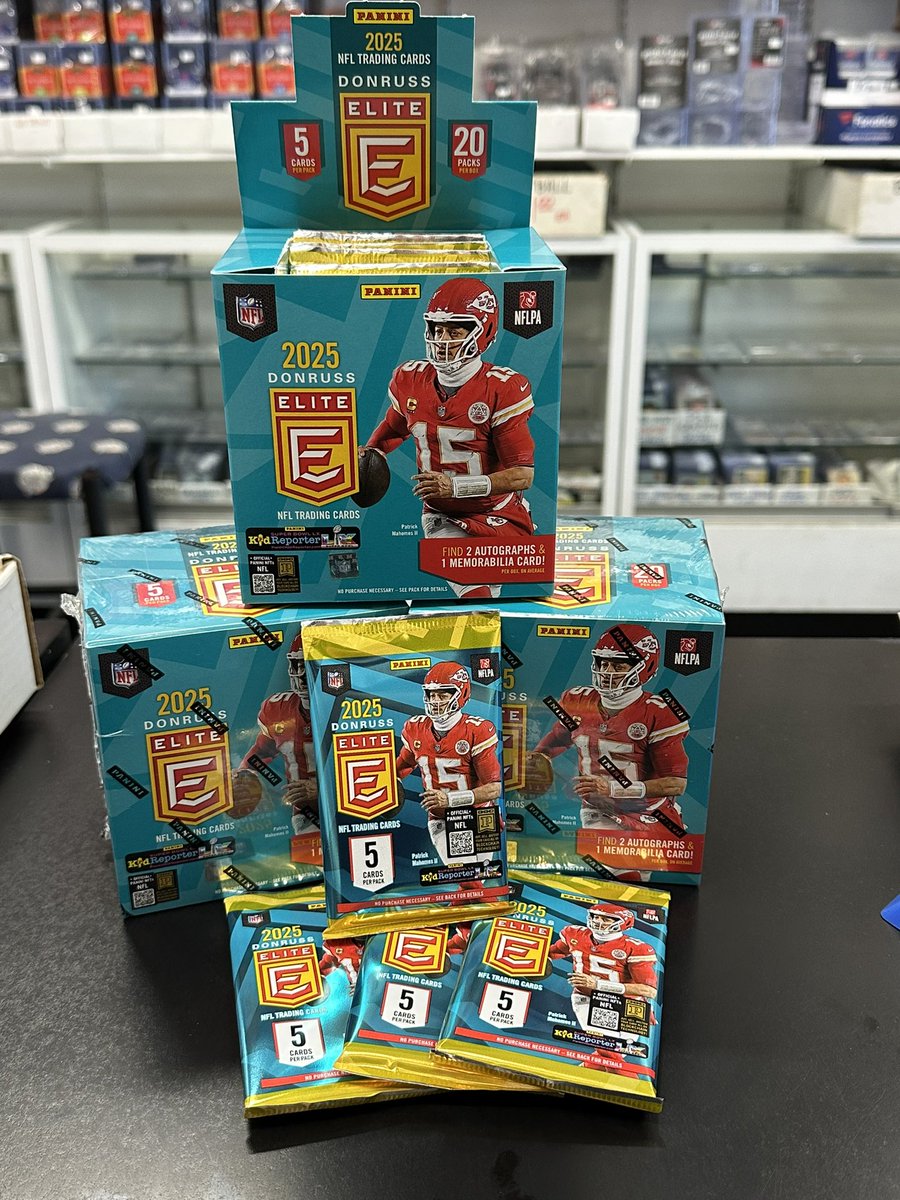 Baseball Cards Plus (@surfcitycards) on Twitter photo New NFL Release Now Available <a href="/surfcitycards/">Baseball Cards Plus</a> 2025 Panini Elite Football Hobby Box and Packs New NFL Release Now Available <a href="/surfcitycards/">Baseball Cards Plus</a> 2025 Panini Elite Football Hobby Box and Packs