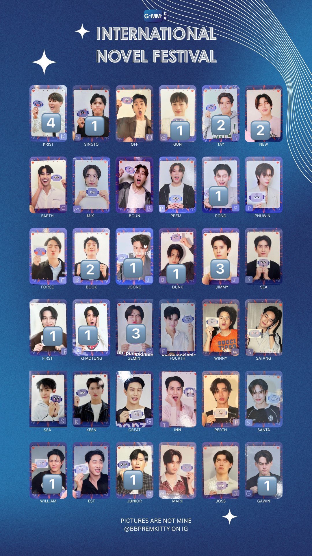ThamePo WilliamEst GMMTV トレカ GMMTV WilliamEst ThamePo random card トレカ6枚｜Yahoo!フリマ