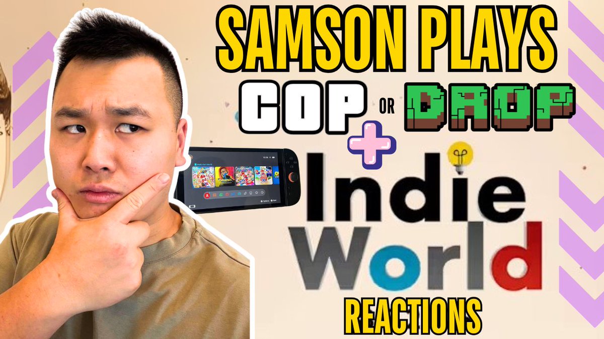 New! The Grow Up Level Up crew is reacting to the latest Nintendo Indie World and playing 'Cop or Drop' with some serious gaming dilemmas.

Watch the full video: youtube.com/watch?v=9dOUid…
Listen on Spotify: open.spotify.com/episode/1UCKHr…
#Nintendo #IndieWorld #Gaming #Podcast