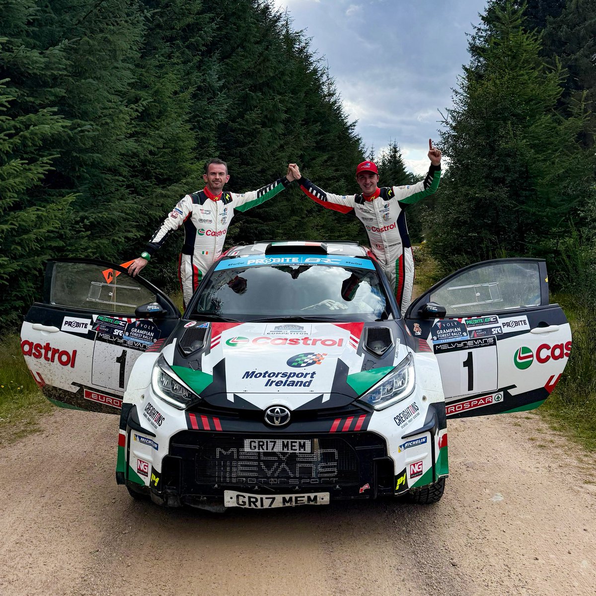 🏆 William Creighton &amp; Liam Regan take a convincing 2025 Voly Grampian Forest Rally victory 🙌

Huge congratulations to the top three 👏

🥇Creighton/Regan - Toyota GR Yaris Rally2
🥈Max McRae/Cammy Fair - Citroen C3 
🥉Meirion Evans/Dale Furniss - Toyota GR Yaris Rally2

#GFR25