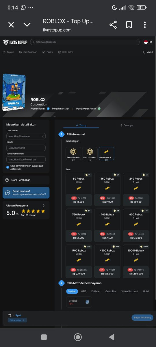 ilyaspanaya1's tweet image. Ready Top Up Roblox super murah banget, harga reseller bisa DM kesini atau langsung ke website ada layanan customer service 24/7 alias 24 jam

Website: ilyastopup.com
Instagram: ilyastopup

#topuproblox #topuprobloxmurah #topuprobloxaman #topuprobloxcepat